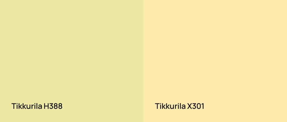 Tikkurila  H388 vs Tikkurila  X301