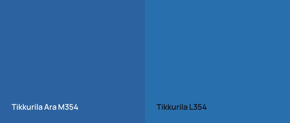 Tikkurila Ara M354 vs Tikkurila  L354