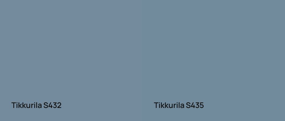 Tikkurila  S432 vs Tikkurila  S435