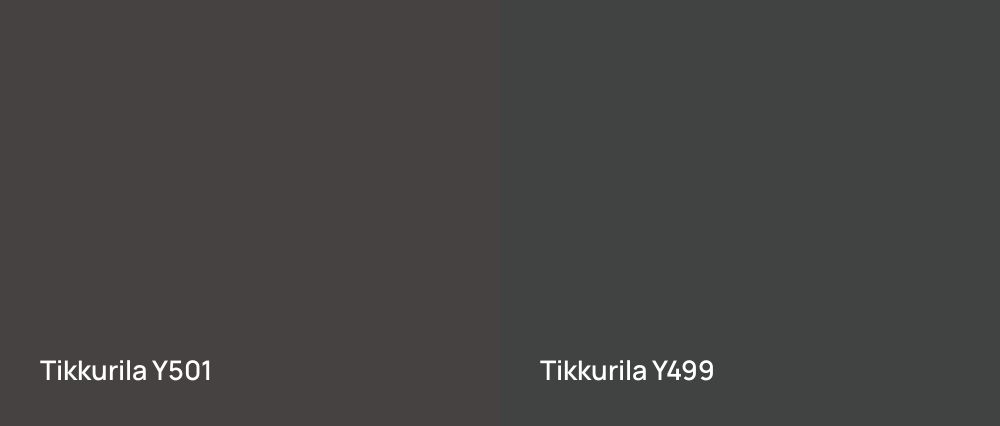 Tikkurila  Y501 vs Tikkurila  Y499
