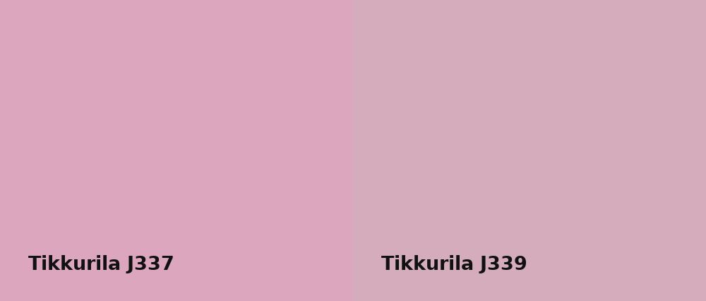 Tikkurila  J337 vs Tikkurila  J339