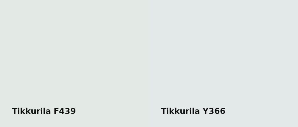 Tikkurila  F439 vs Tikkurila  Y366
