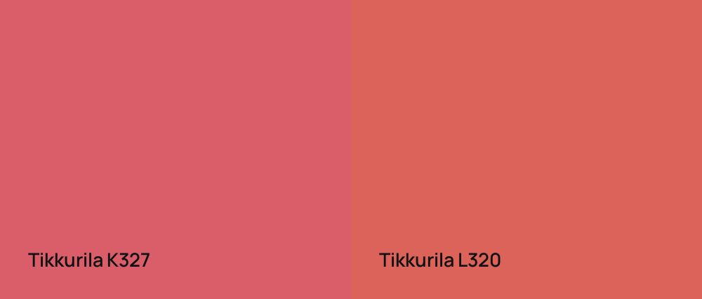 Tikkurila  K327 vs Tikkurila  L320
