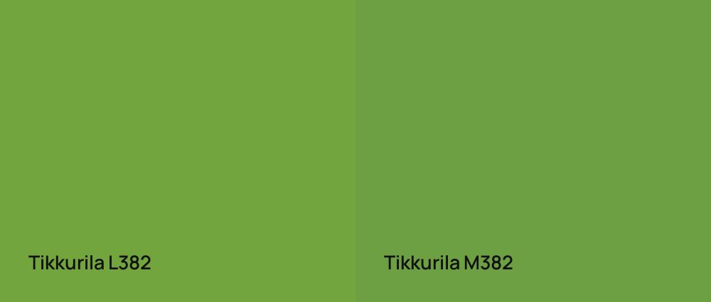 Tikkurila  L382 vs Tikkurila  M382