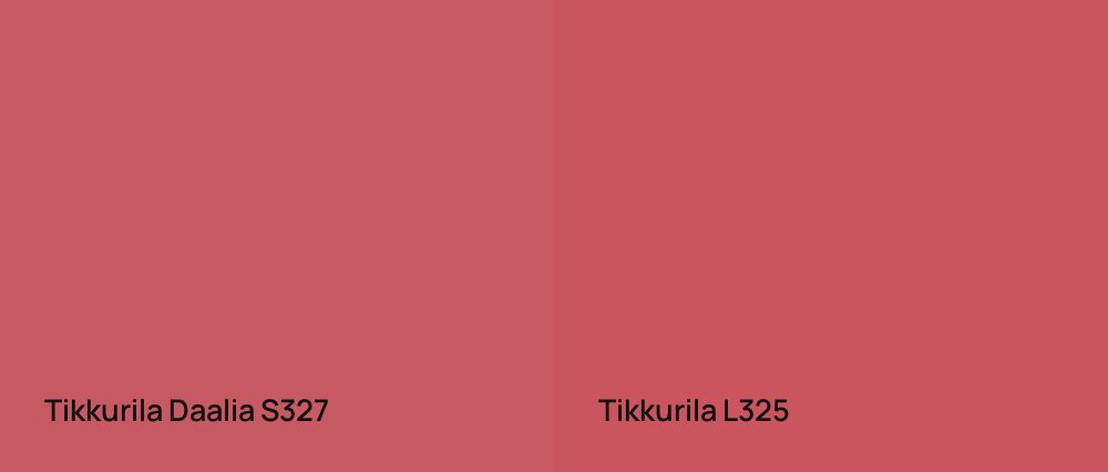 Tikkurila Daalia S327 vs Tikkurila  L325