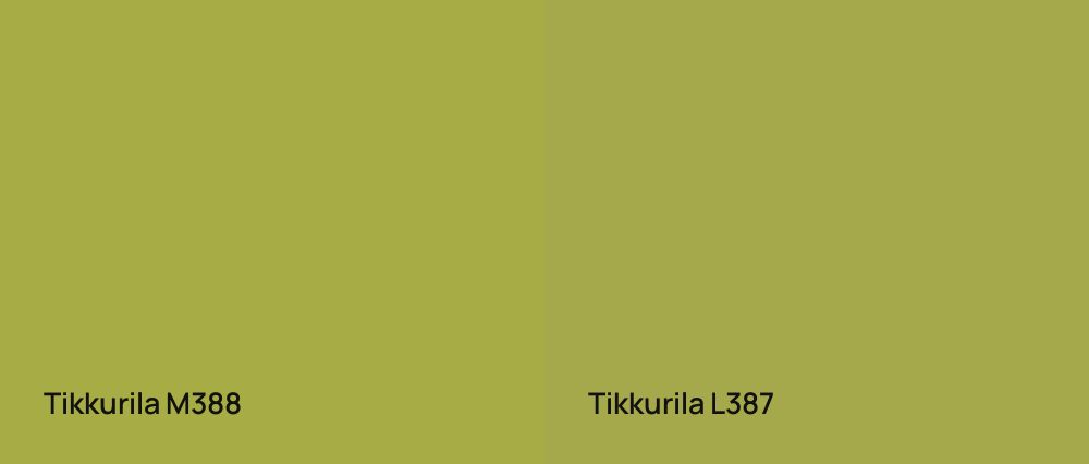 Tikkurila  M388 vs Tikkurila  L387