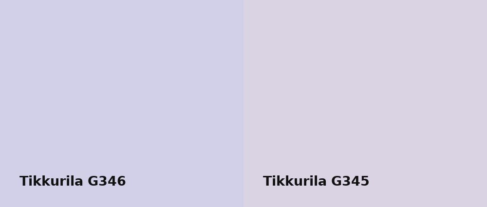 Tikkurila  G346 vs Tikkurila  G345