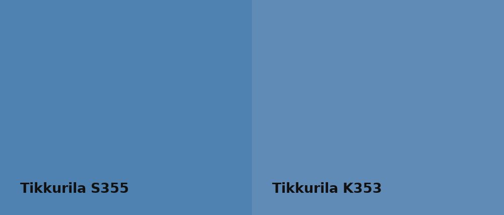 Tikkurila  S355 vs Tikkurila  K353