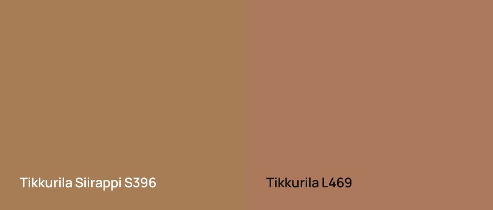 Tikkurila Siirappi S396 vs Tikkurila  L469