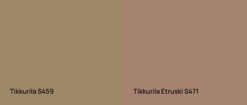 Tikkurila  S459 vs Tikkurila Etruski S471