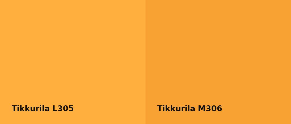 Tikkurila  L305 vs Tikkurila  M306