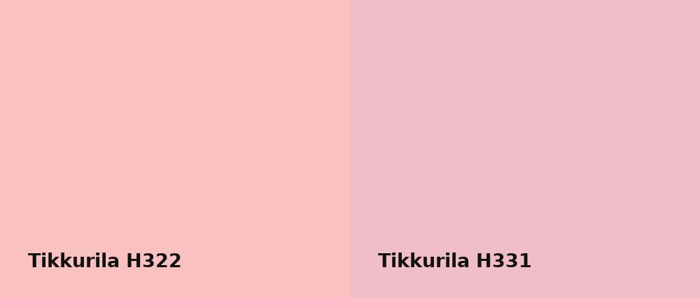 Tikkurila  H322 vs Tikkurila  H331