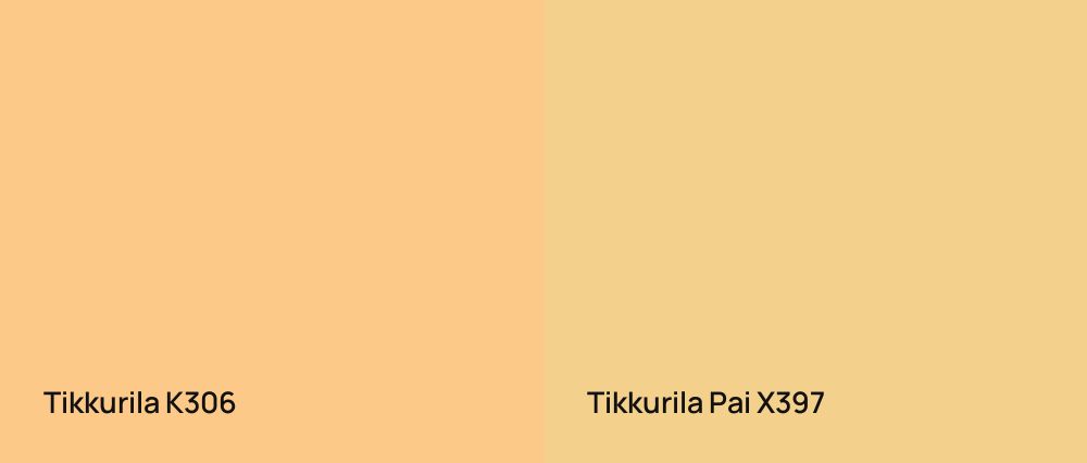 Tikkurila  K306 vs Tikkurila Pai X397