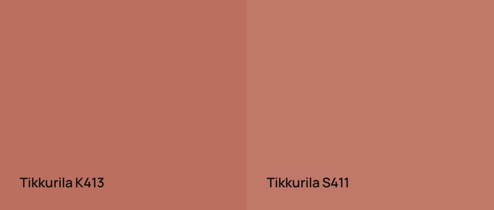 Tikkurila  K413 vs Tikkurila  S411