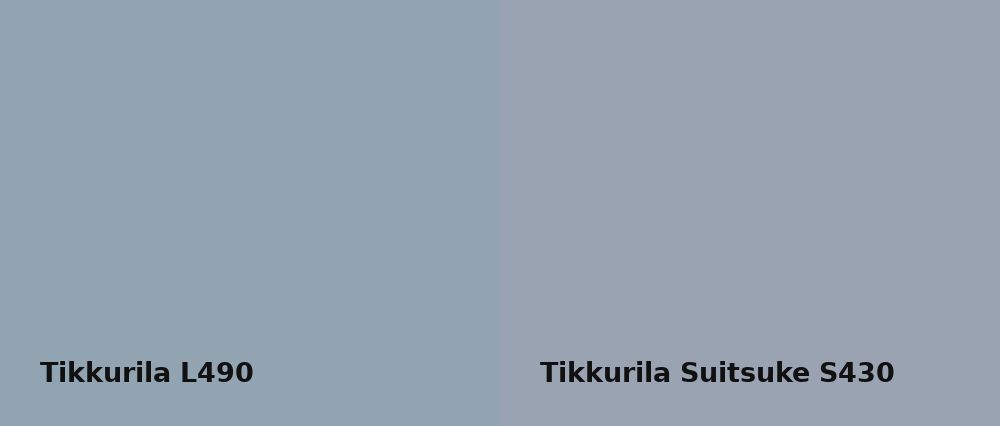 Tikkurila  L490 vs Tikkurila Suitsuke S430