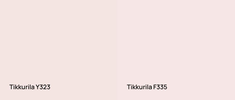 Tikkurila  Y323 vs Tikkurila  F335