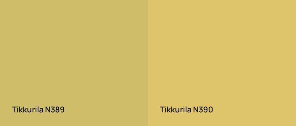 Tikkurila  N389 vs Tikkurila  N390