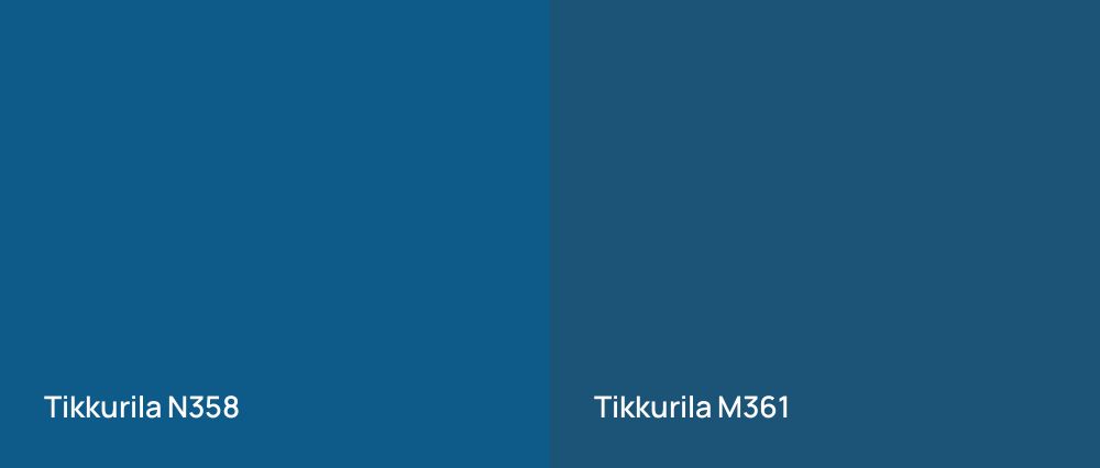 Tikkurila  N358 vs Tikkurila  M361