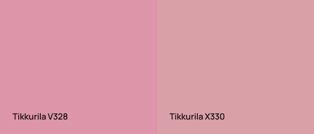Tikkurila  V328 vs Tikkurila  X330