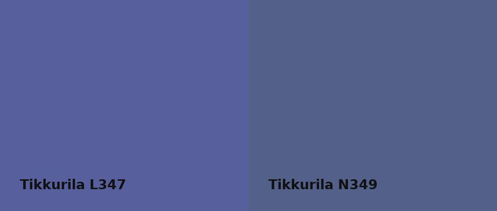 Tikkurila  L347 vs Tikkurila  N349