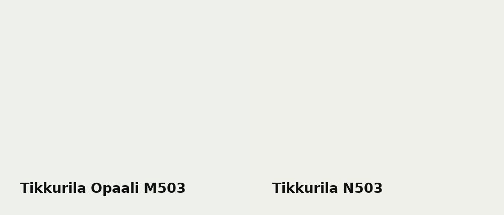Tikkurila Opaali M503 vs Tikkurila  N503