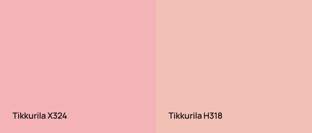 Tikkurila  X324 vs Tikkurila  H318