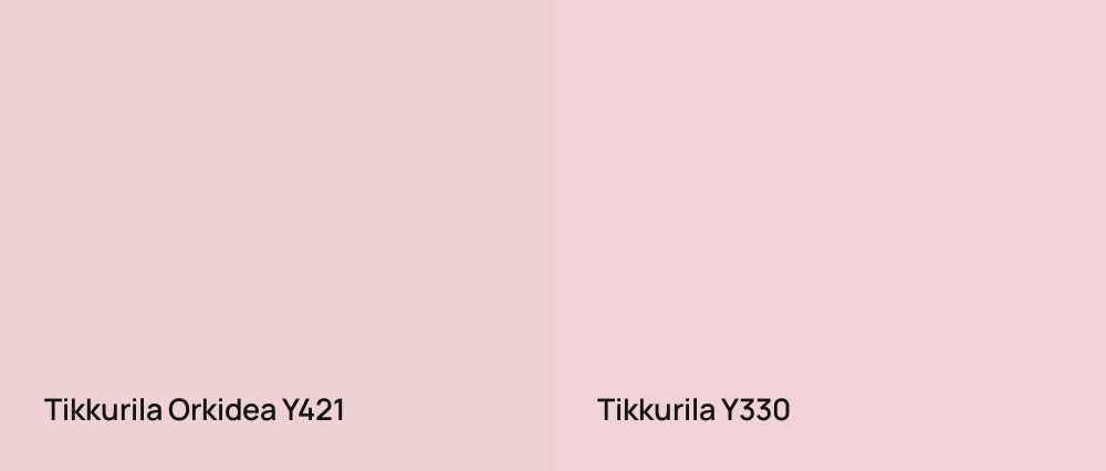 Tikkurila Orkidea Y421 vs Tikkurila  Y330