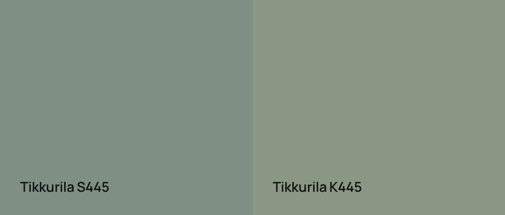 Tikkurila  S445 vs Tikkurila  K445