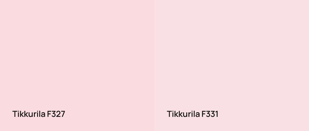 Tikkurila  F327 vs Tikkurila  F331