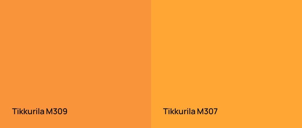 Tikkurila  M309 vs Tikkurila  M307