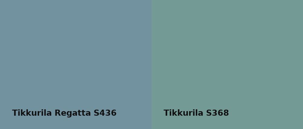 Tikkurila Regatta S436 vs Tikkurila  S368