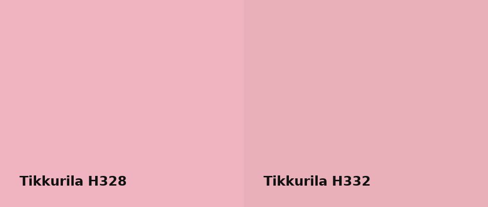 Tikkurila  H328 vs Tikkurila  H332