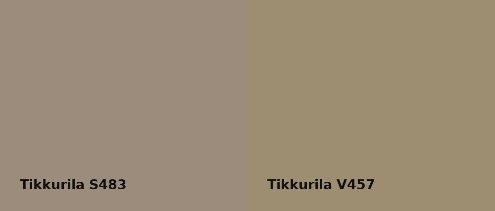 Tikkurila  S483 vs Tikkurila  V457