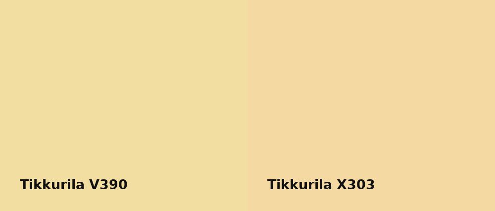 Tikkurila  V390 vs Tikkurila  X303