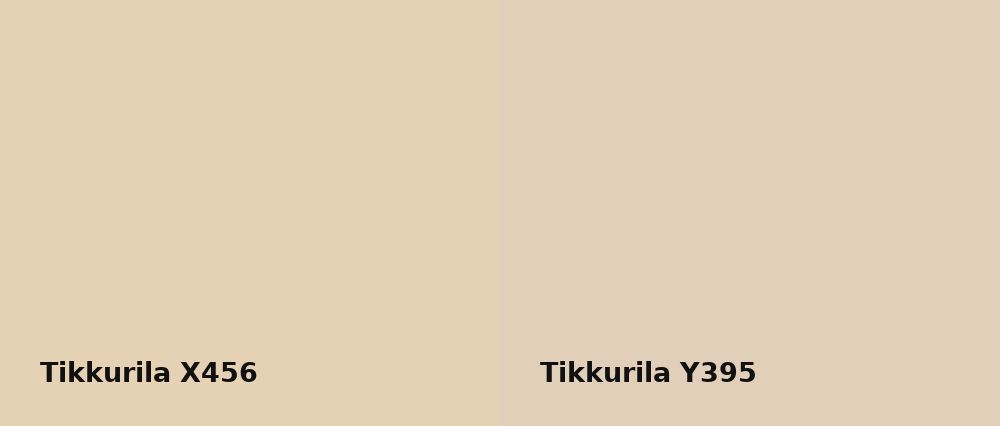 Tikkurila  X456 vs Tikkurila  Y395
