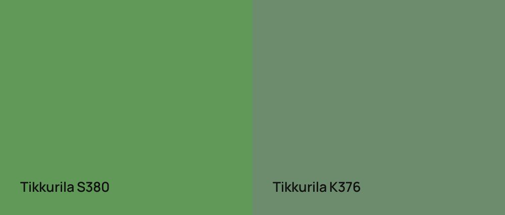 Tikkurila  S380 vs Tikkurila  K376