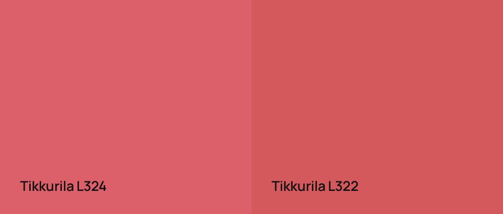 Tikkurila  L324 vs Tikkurila  L322