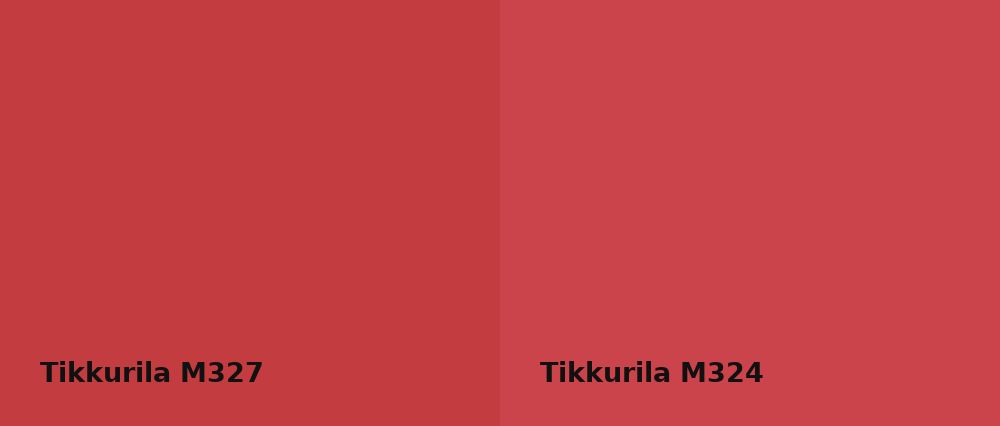 Tikkurila  M327 vs Tikkurila  M324