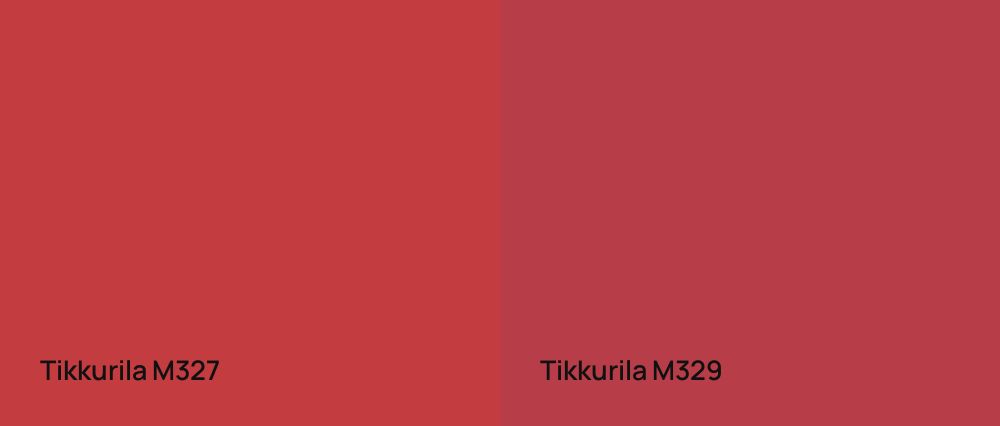 Tikkurila  M327 vs Tikkurila  M329