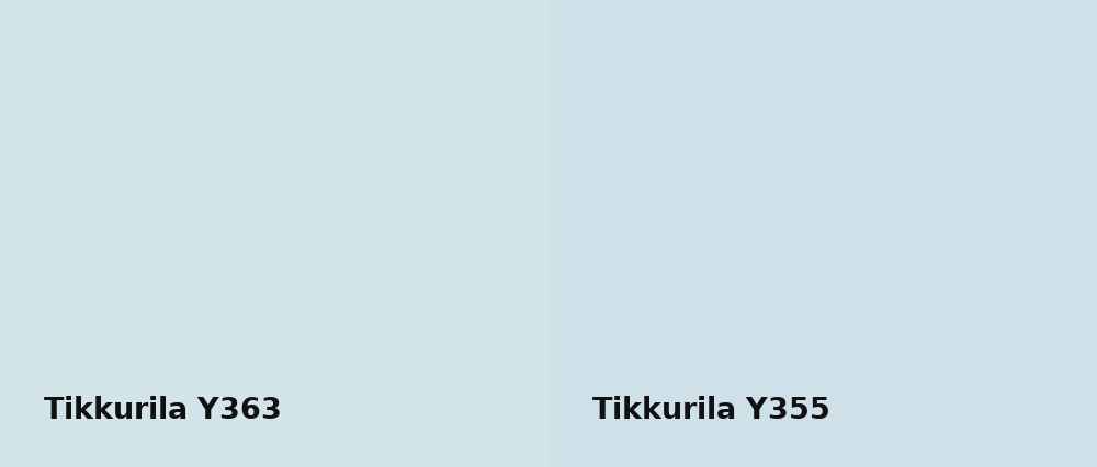 Tikkurila  Y363 vs Tikkurila  Y355