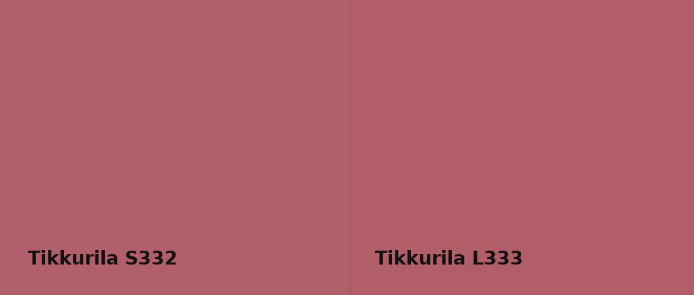 Tikkurila  S332 vs Tikkurila  L333
