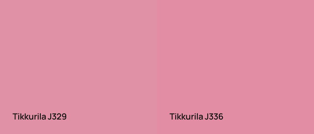 Tikkurila  J329 vs Tikkurila  J336