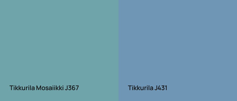 Tikkurila Mosaiikki J367 vs Tikkurila  J431