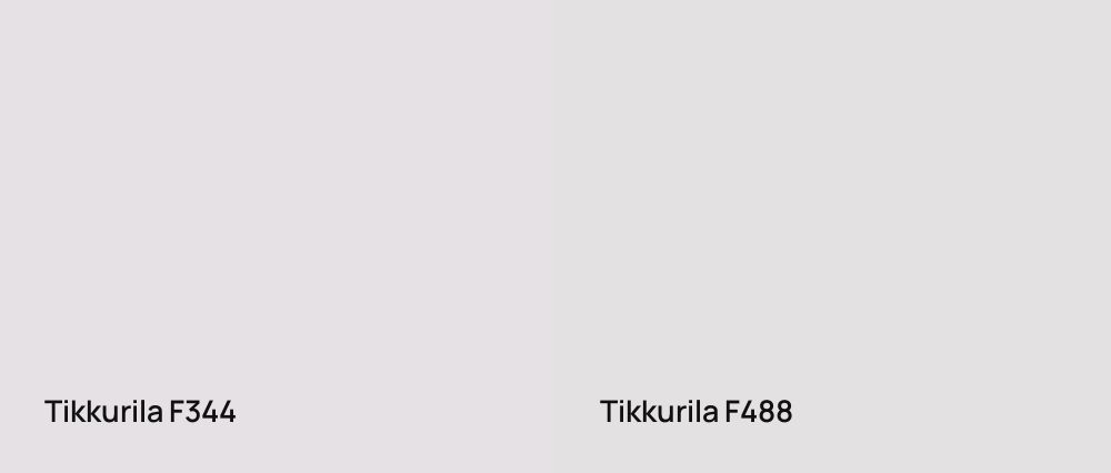Tikkurila  F344 vs Tikkurila  F488