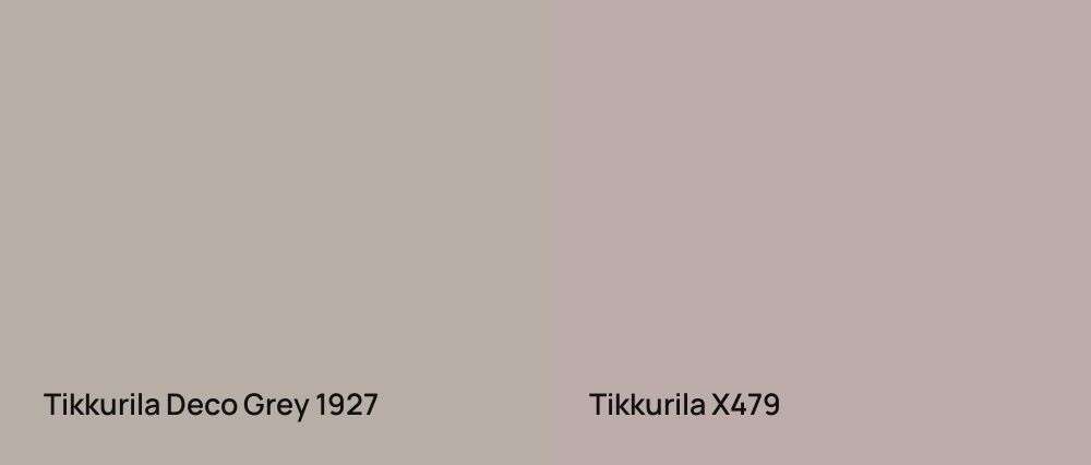 Tikkurila  Deco Grey 1927 vs Tikkurila  X479