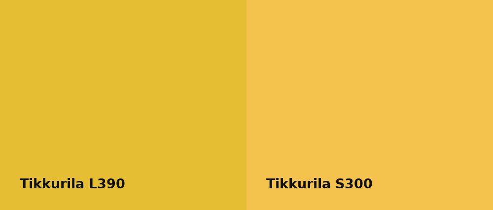 Tikkurila  L390 vs Tikkurila  S300