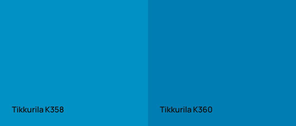 Tikkurila  K358 vs Tikkurila  K360