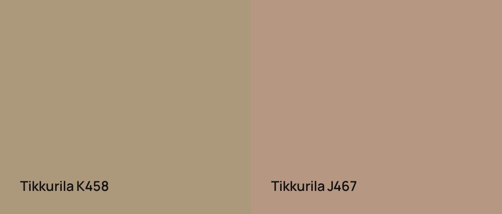 Tikkurila  K458 vs Tikkurila  J467