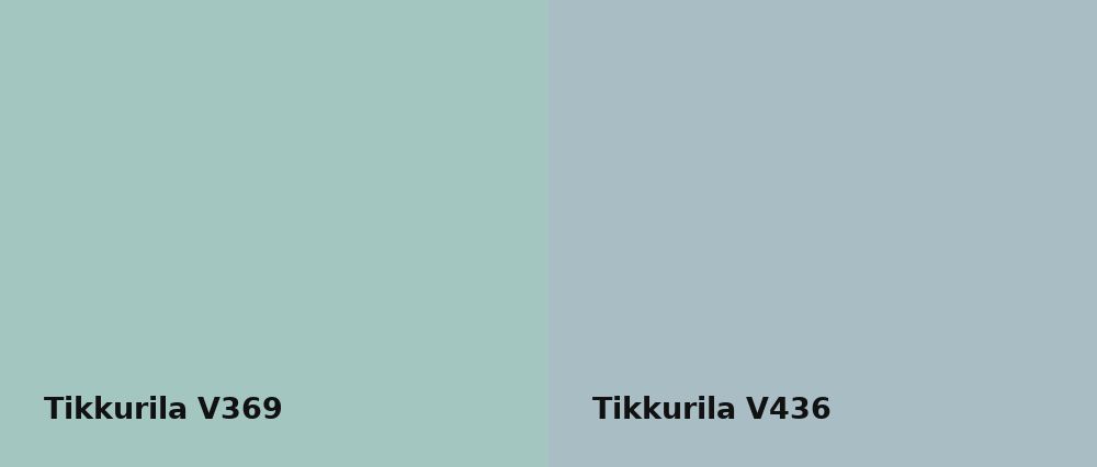 Tikkurila  V369 vs Tikkurila  V436