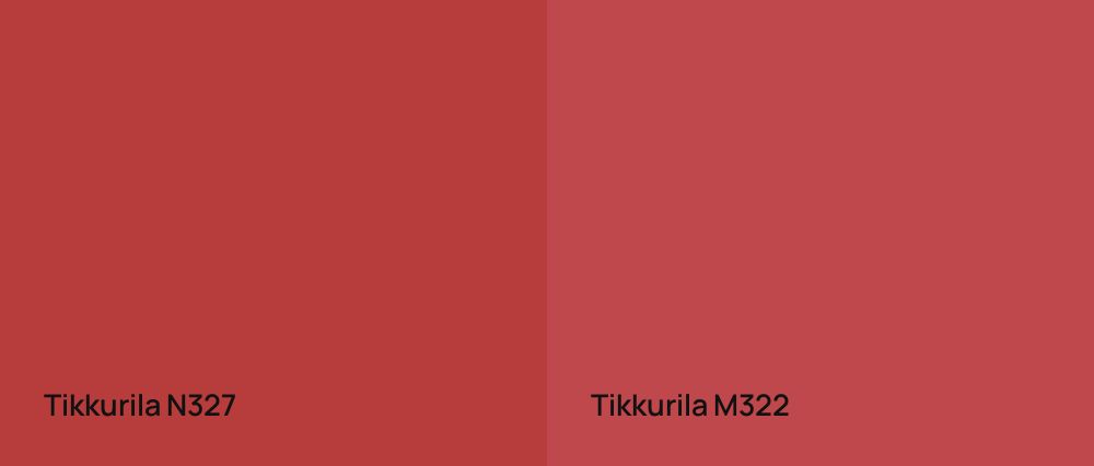 Tikkurila  N327 vs Tikkurila  M322
